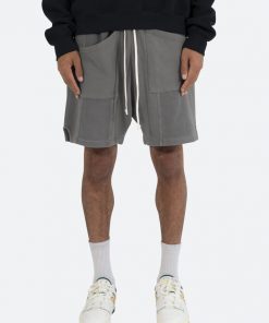 Mnml Terry Paneled Shorts - Vintage Black Bottoms