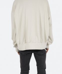Mnml Threaded Collar Crewneck - Off White