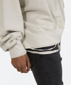 Mnml Threaded Collar Crewneck - Off White
