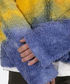 Mnml Outerwear Tie Dye Sherpa Pullover - Multi