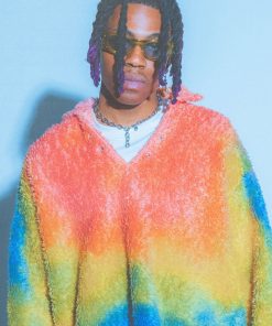 Mnml Outerwear Tie Dye Sherpa Pullover - Multi