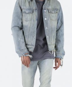 Mnml Trucker Bomber Jacket - Olive 22 Mnml Trucker Bomber Jacket - Olive