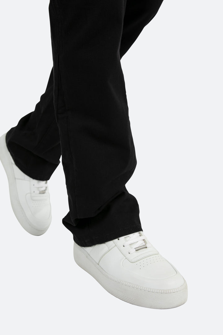 Mnml B Flare Denim Twill Flare Cargo Pants - Black 9 Mnml B Flare Denim Twill Flare Cargo Pants - Black