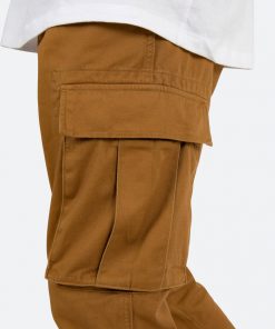 Mnml Twill Flare Cargo Pants - Brown 16 Mnml Twill Flare Cargo Pants - Brown