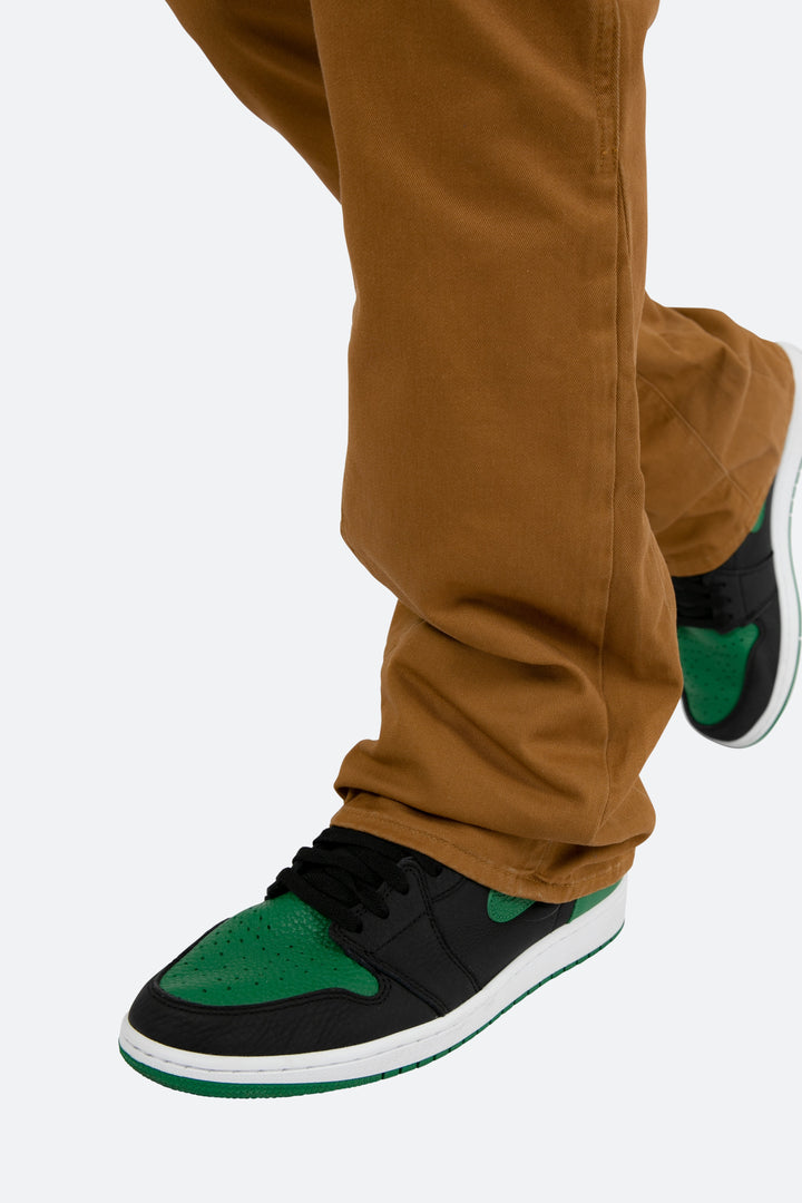 Mnml Twill Flare Cargo Pants - Brown 9 Mnml Twill Flare Cargo Pants - Brown