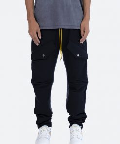 Mnml Utility Snap Cargo Pants - Black