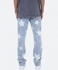 Mnml V120 Star Baggy Denim - Blue/White