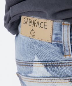 Mnml V120 Star Baggy Denim - Blue/White