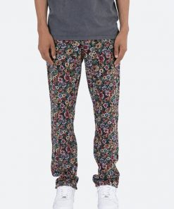 Mnml V121 Floral Baggy Denim - Multi