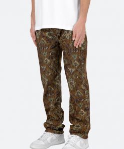 Mnml V129 Pattern Baggy Denim - Brown 11 Mnml V129 Pattern Baggy Denim - Brown