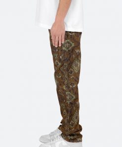 Mnml V129 Pattern Baggy Denim - Brown 12 Mnml V129 Pattern Baggy Denim - Brown