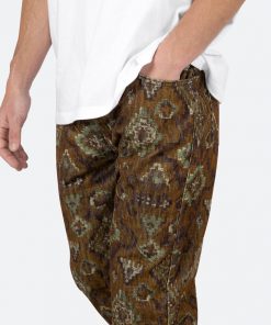 Mnml V129 Pattern Baggy Denim - Brown 14 Mnml V129 Pattern Baggy Denim - Brown