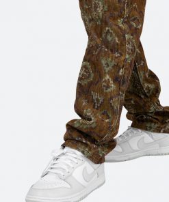 Mnml V129 Pattern Baggy Denim - Brown 15 Mnml V129 Pattern Baggy Denim - Brown