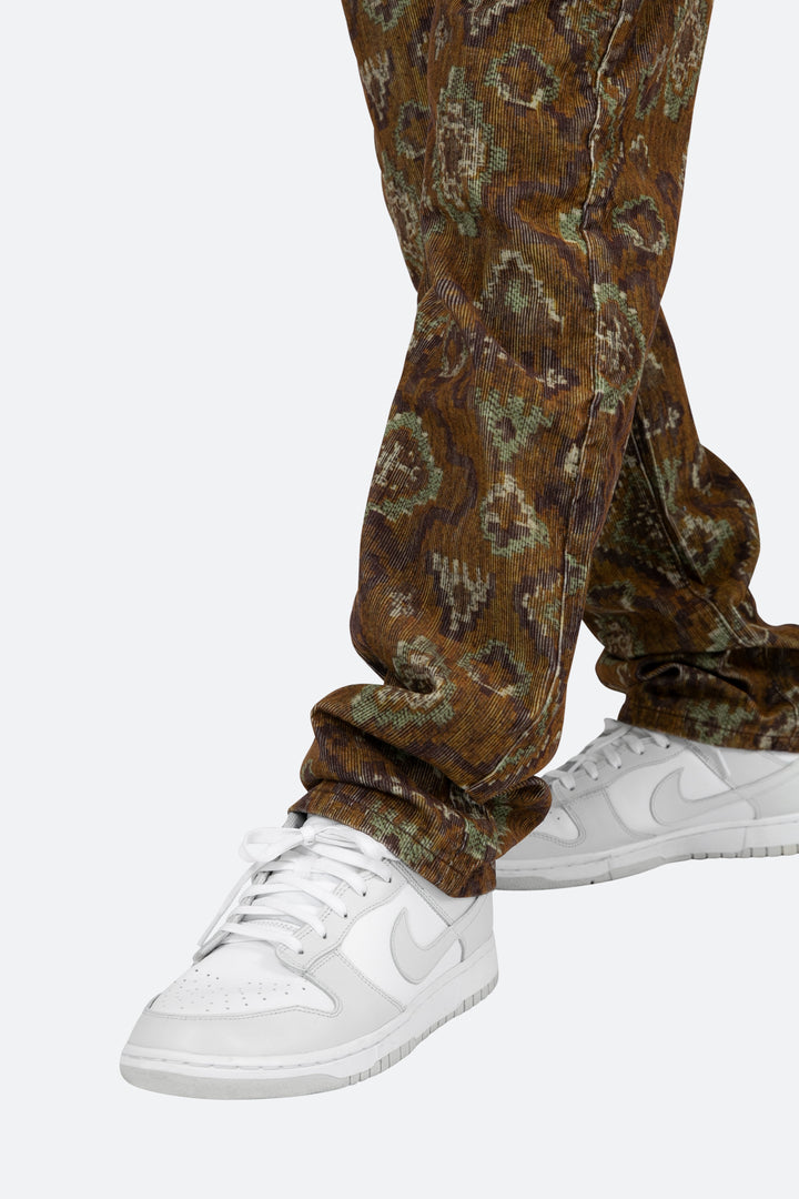 Mnml V129 Pattern Baggy Denim - Brown 8 Mnml V129 Pattern Baggy Denim - Brown