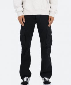 Mnml V193 Cargo Snap Baggy Denim - Black