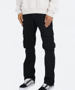 Mnml V193 Cargo Snap Baggy Denim - Black