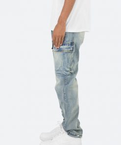 Mnml V216 Cargo Baggy Denim - Vintage Blue