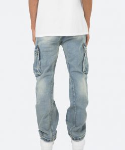 Mnml V216 Cargo Baggy Denim - Vintage Blue