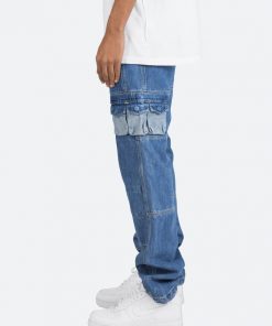 Mnml V244 Cargo Baggy Denim - Blue 11 Mnml V244 Cargo Baggy Denim - Blue