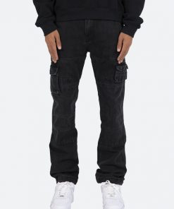Mnml V244 Cargo Baggy Denim - Vintage Black V Baggy Denim