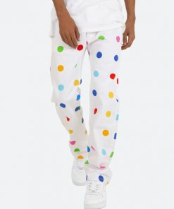 Mnml V290 Dot Baggy Denim - White
