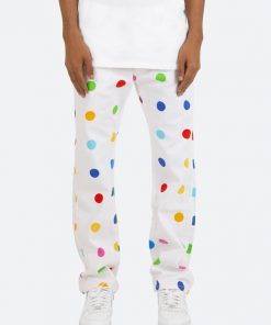 Mnml V290 Dot Baggy Denim - White