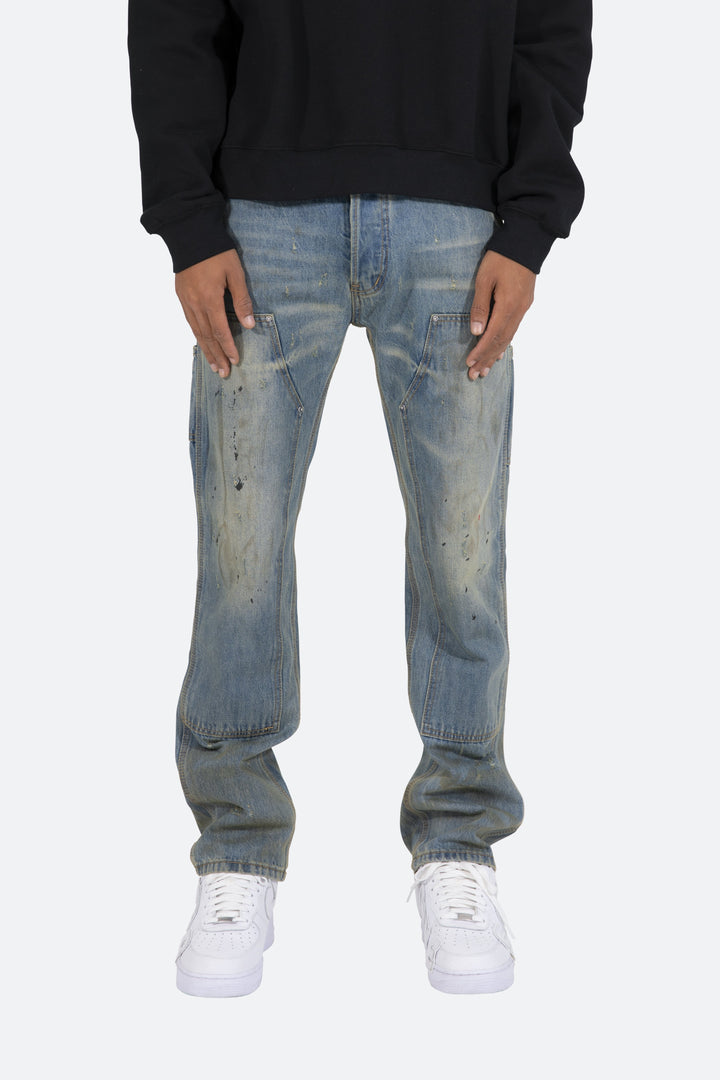 Mnml V296 Work Baggy Denim - Blue 1 Mnml V296 Work Baggy Denim - Blue