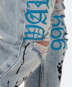 Mnml V Baggy Denim V440 Terry Baggy Denim - Blue