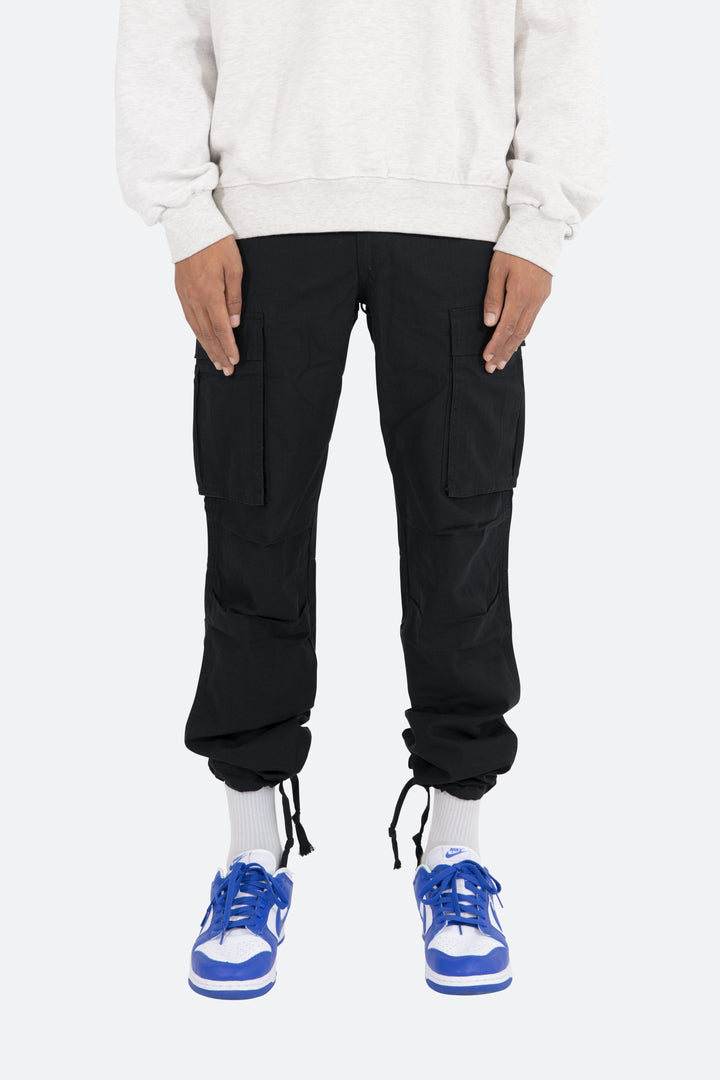 Mnml Vintage Cargo Pants - Black Bottoms 1 Mnml Vintage Cargo Pants - Black Bottoms