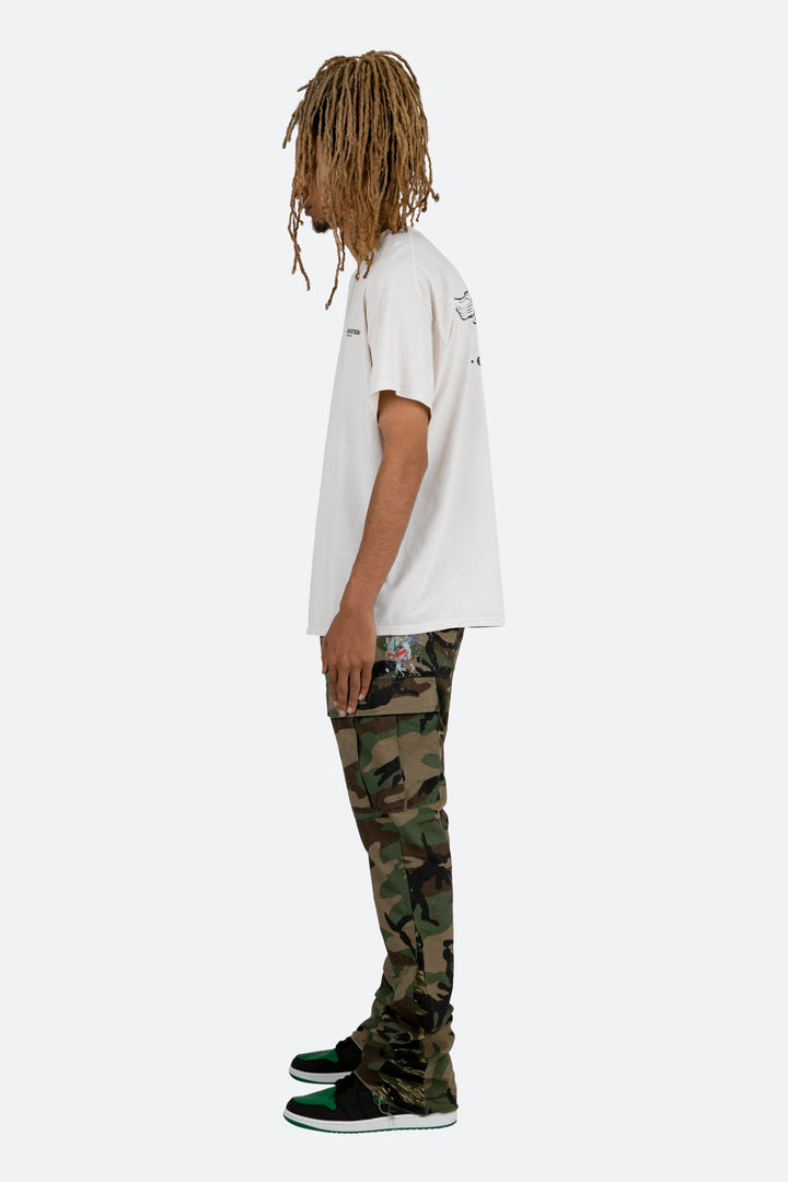 Mnml Vintage Cold Mountain Tee - White 4 Mnml Vintage Cold Mountain Tee - White