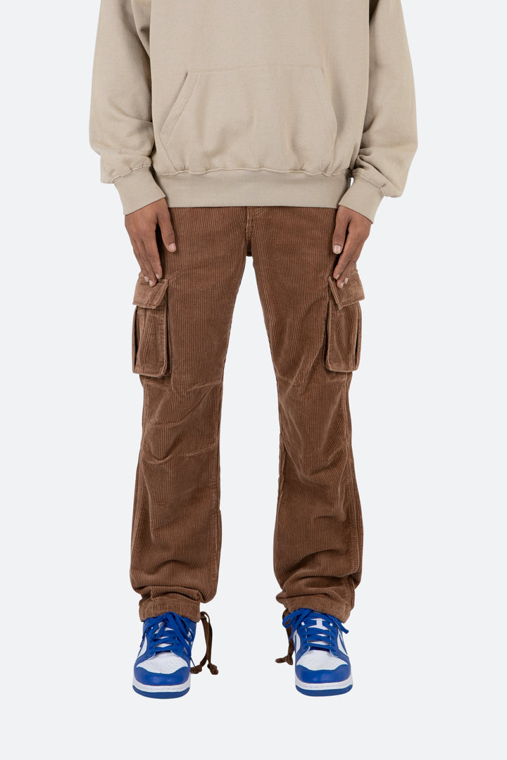 Mnml Bottoms Vintage Corduroy Cargo Pants - Brown