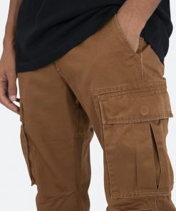 Mnml Vintage Twill Cargo Pants - Brown Bottoms