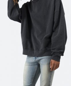 Mnml Vintage Wash Crewneck - Black