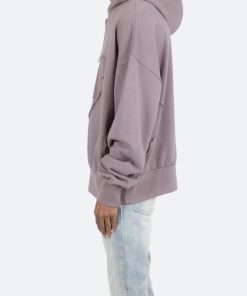 Mnml Washed Paneled Hoodie - Purple 13 Mnml Washed Paneled Hoodie - Purple