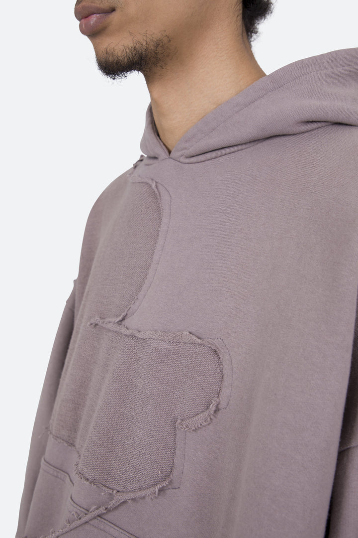 Mnml Washed Paneled Hoodie - Purple 8 Mnml Washed Paneled Hoodie - Purple