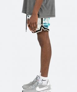 Mnml Wave Basketball Shorts - Blue/White Bottoms