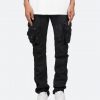 Mnml D Relaxed Denim Waxed Denim Cargo Pants - Black