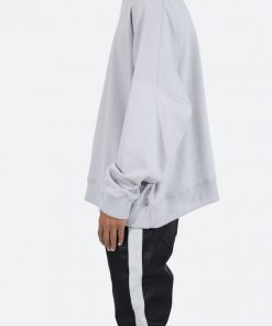 Mnml Wide Neck Crewneck - Grey Outerwear