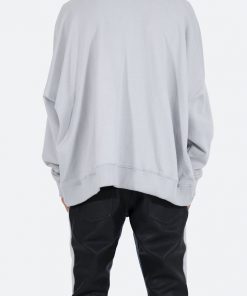 Mnml Wide Neck Crewneck - Grey Outerwear