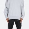 Mnml Wide Neck Crewneck - Grey Outerwear