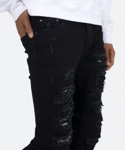 Mnml X165 Paisley Skinny Denim - Black/Black 14 Mnml X165 Paisley Skinny Denim - Black/Black