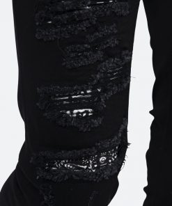 Mnml X165 Paisley Skinny Denim - Black/Black 15 Mnml X165 Paisley Skinny Denim - Black/Black