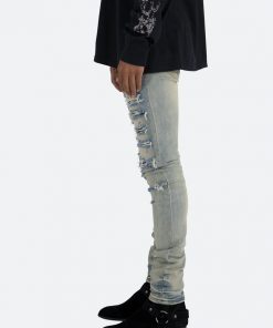 Mnml X165 Paisley Skinny Denim - Blue/Black 12 Mnml X165 Paisley Skinny Denim - Blue/Black