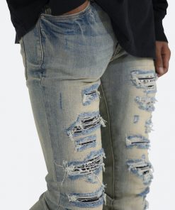 Mnml X165 Paisley Skinny Denim - Blue/Black 15 Mnml X165 Paisley Skinny Denim - Blue/Black