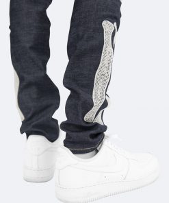Mnml X199 Skeleton Skinny Denim - Raw Blue