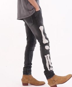 Mnml X199 Skeleton Skinny Denim - Vintage Black