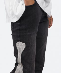 Mnml X199 Skeleton Skinny Denim - Vintage Black