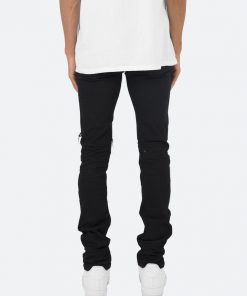 Mnml X201 Rhinestone Skinny Denim - Black