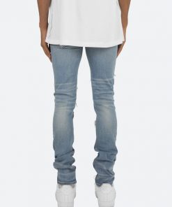 Mnml X201 Rhinestone Skinny Denim - Blue