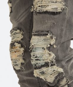 Mnml X284 Moto Skinny Denim - Grey/Blue